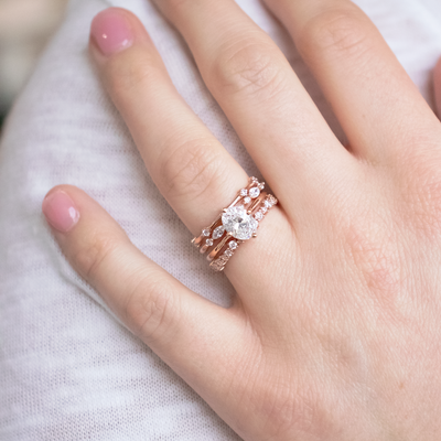 Round Brilliant Cut Full  Eternity Wedding Band