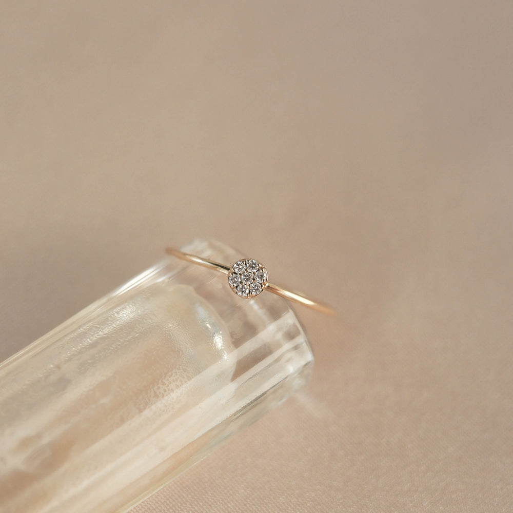 0.04ct Round Cut Unique Moissanite Diamond Wedding Band