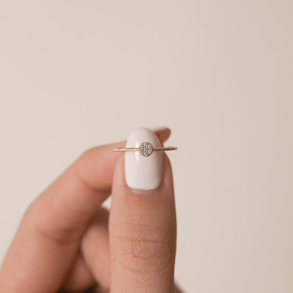 0.04ct Round Cut Unique Moissanite Diamond Wedding Band