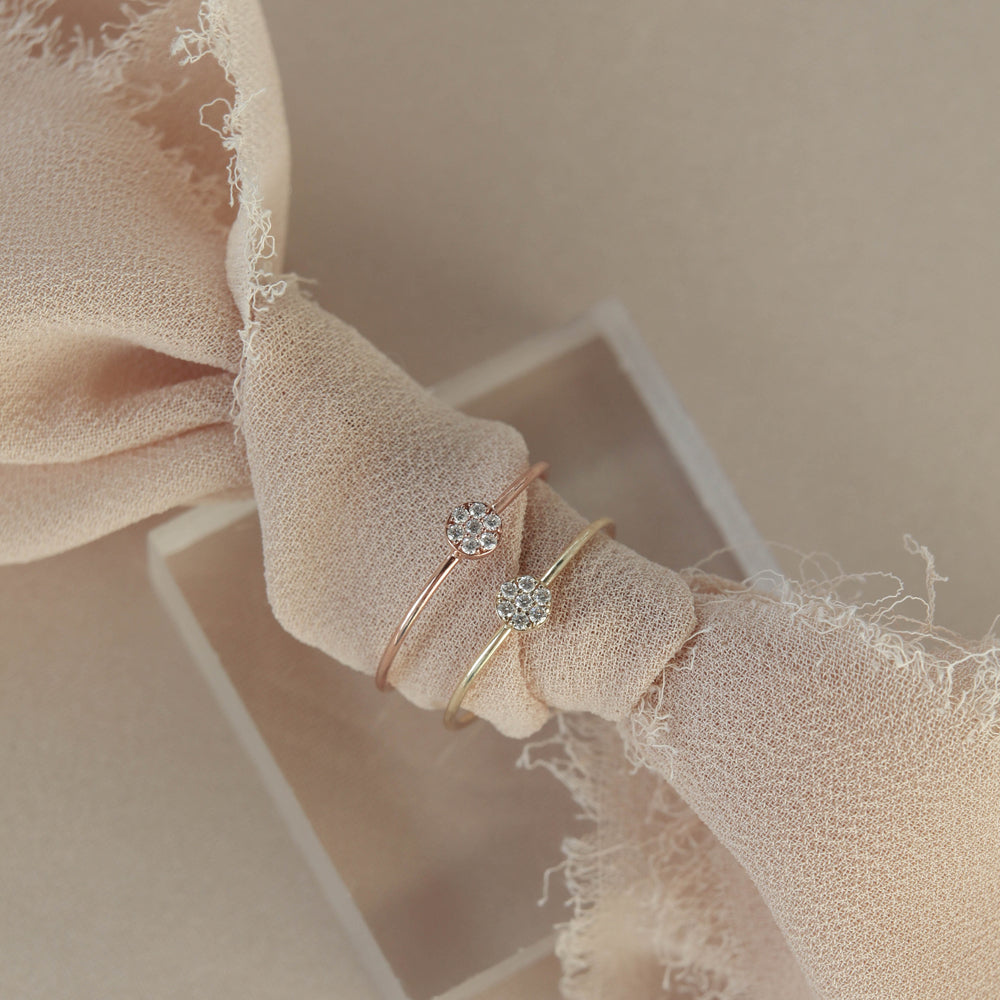 0.04ct Round Cut Unique Moissanite Diamond Wedding Band