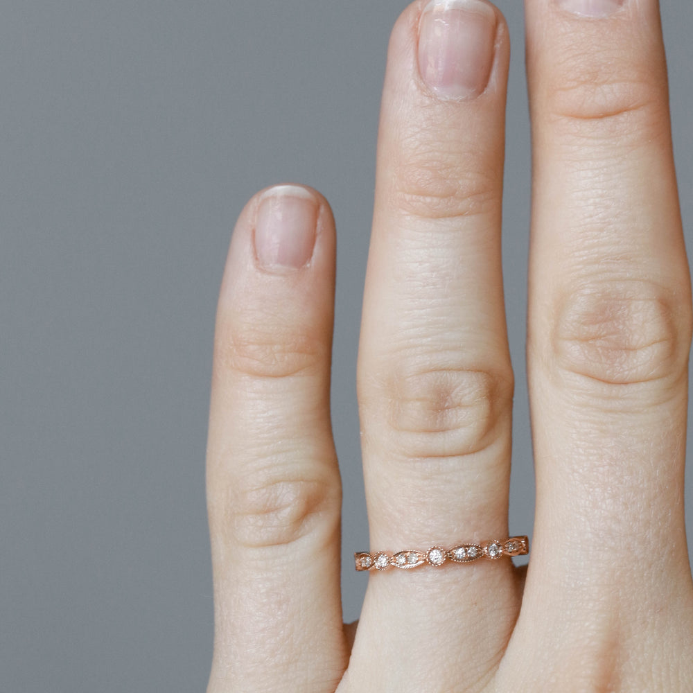 0.18ct Round Brilliant Cut Unique Moissanite Full Eternity Wedding Band