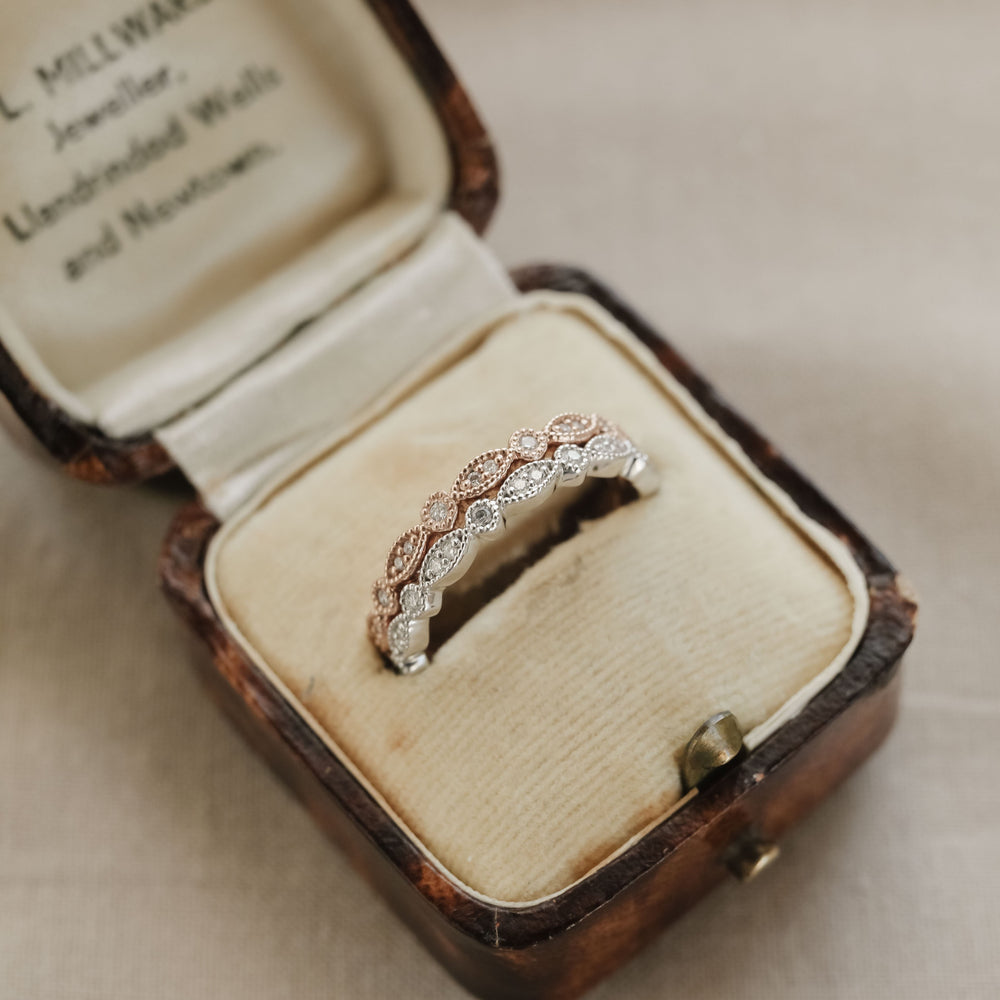 0.18ct Round Brilliant Cut Unique Moissanite Full Eternity Wedding Band