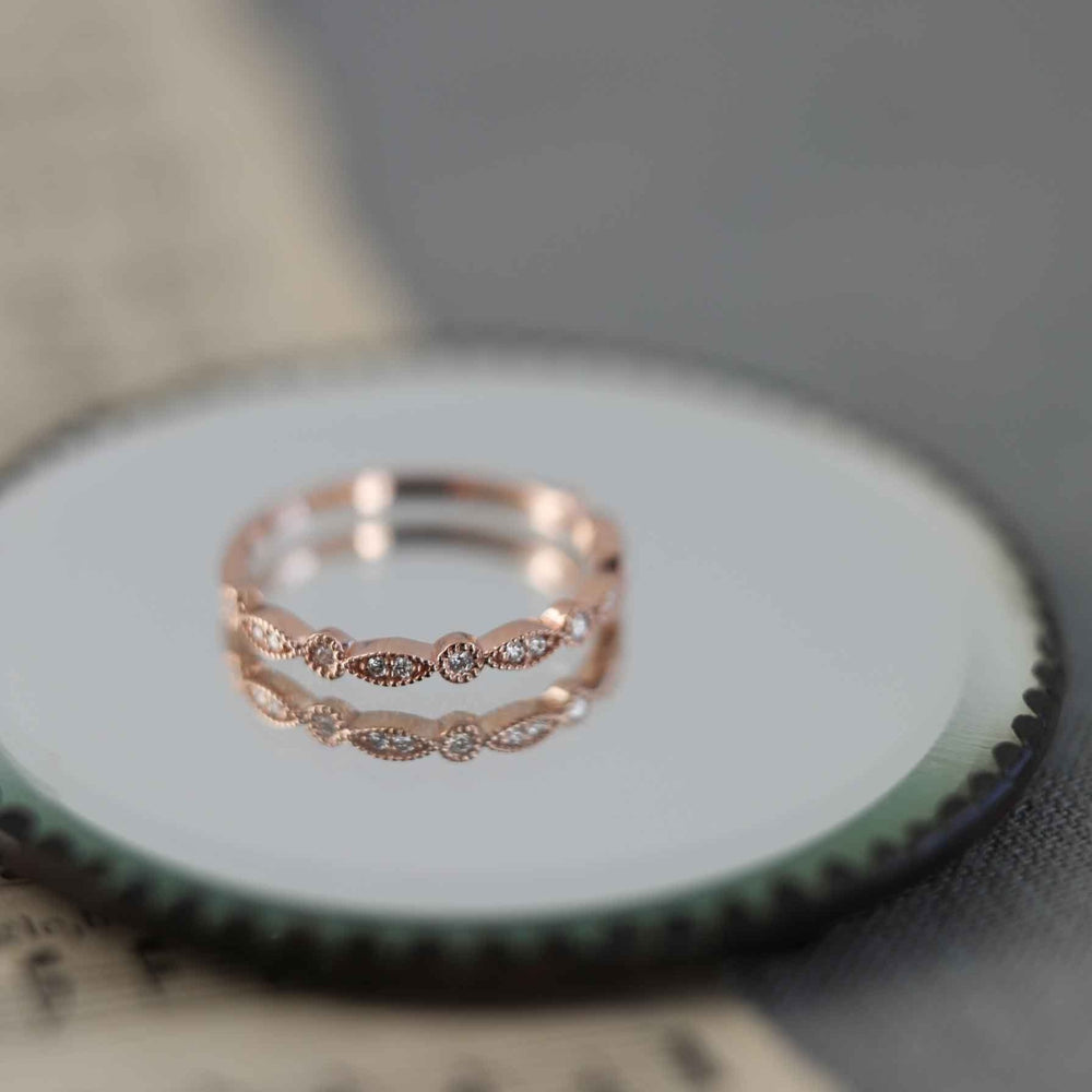 0.11ct Round Brilliant Cut Unique Moissanite Diamond Full Eternity Wedding Band