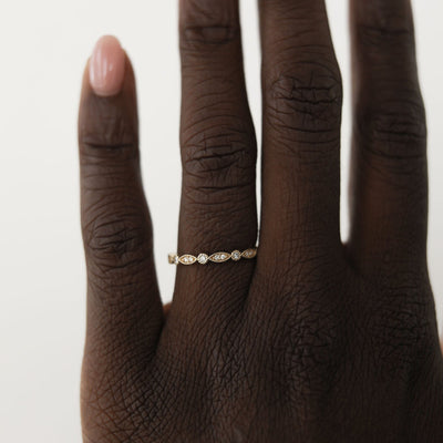 0.11ct Round Brilliant Cut Unique Moissanite Diamond Full Eternity Wedding Band