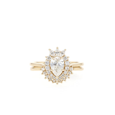 0.08ct Round brilliant Moissanite Unique Curve Diamond Wedding Band