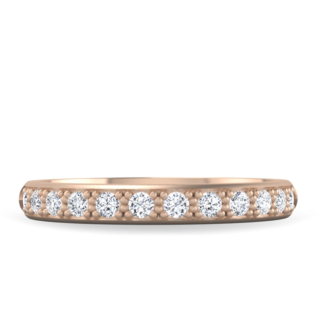 Round Brilliant Cut Full Eternity Wedding Band