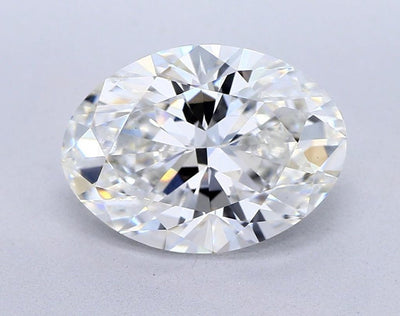 2CT Oval Diamond Halo Moissanite Engagement Ring