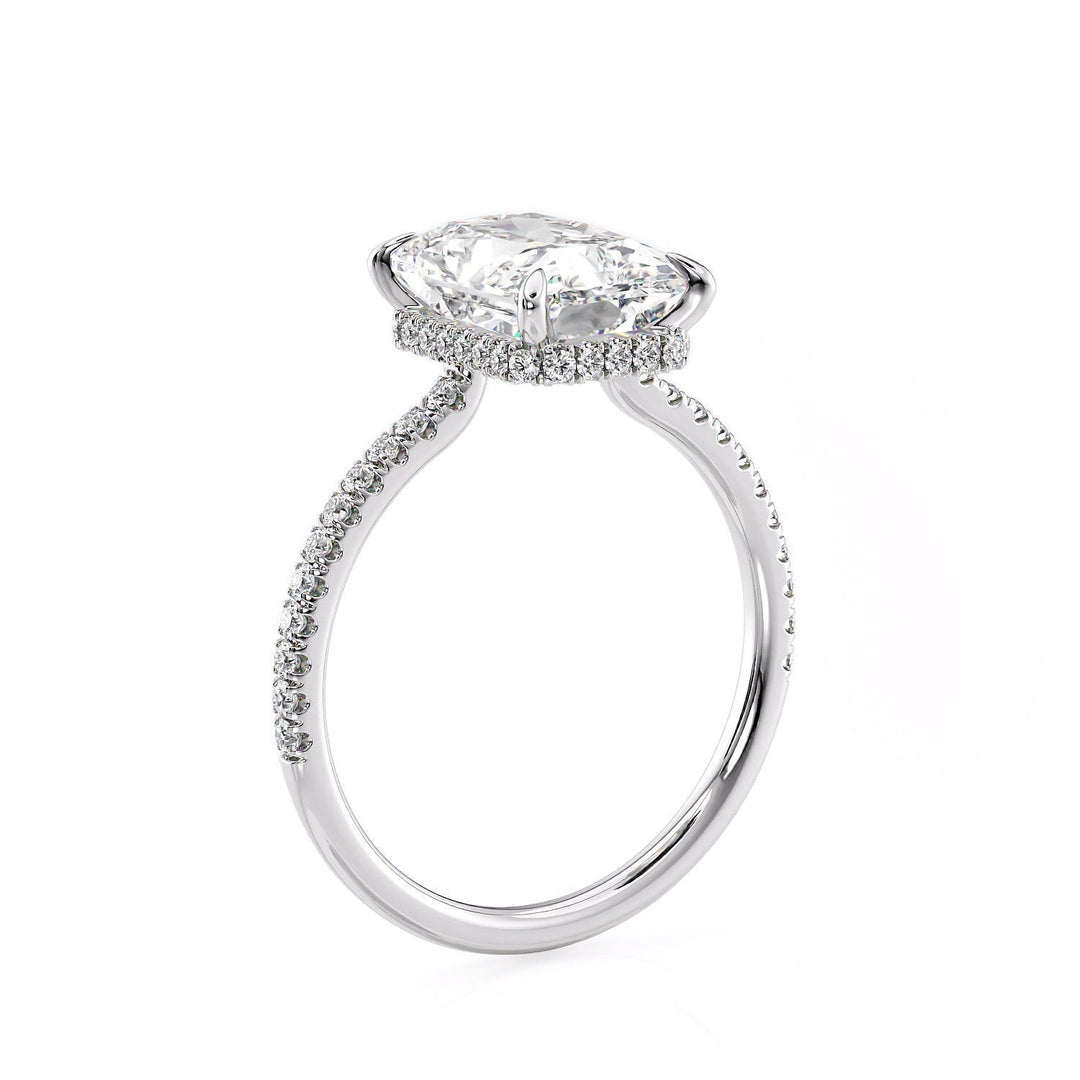 3.5 CT Radiant Cut Moissanite Engagement Ring