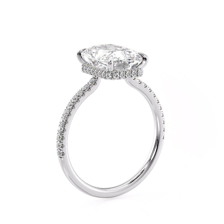 3.5 CT Radiant Cut Moissanite Engagement Ring