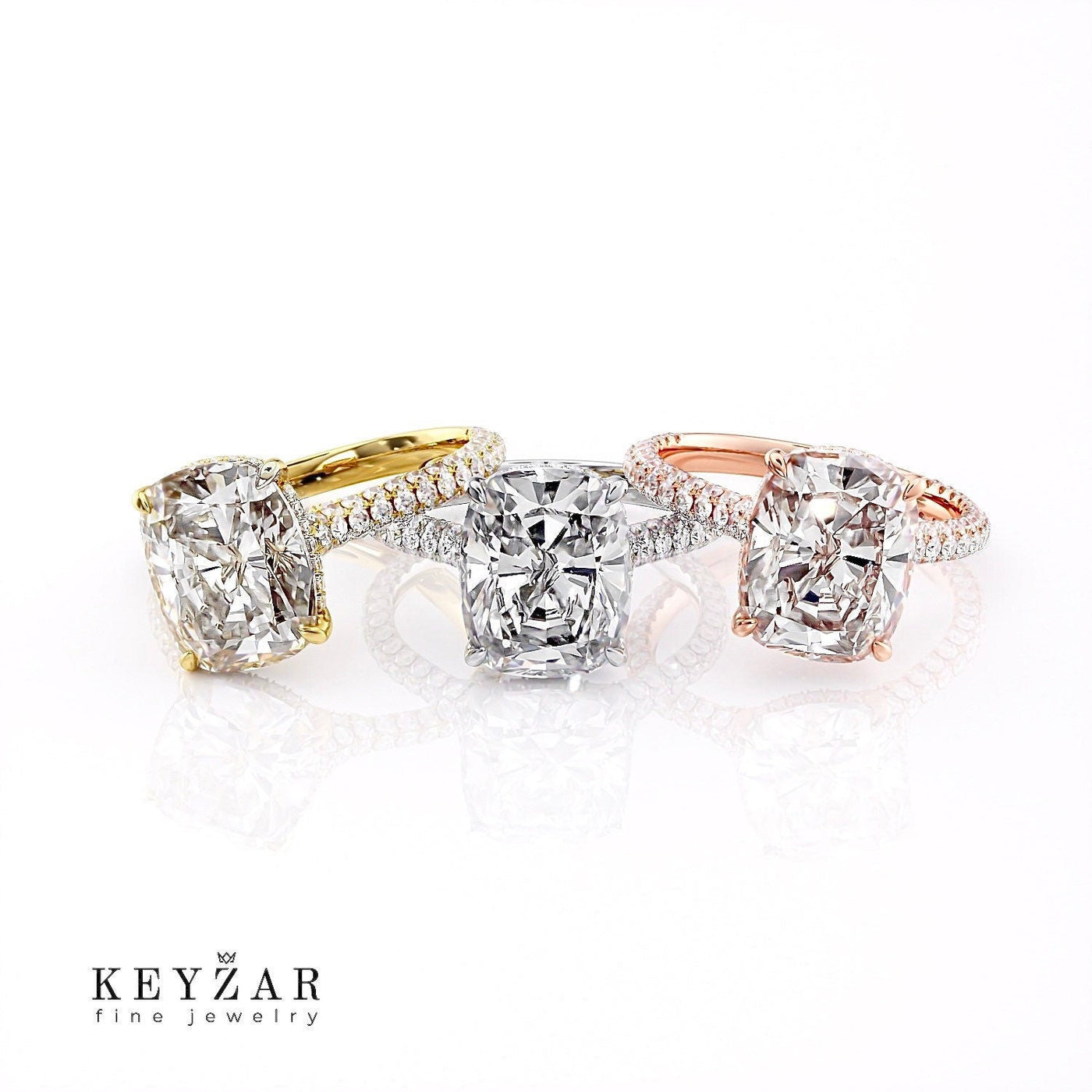 6 CT Cushion Cut Moissanite Engagement Ring