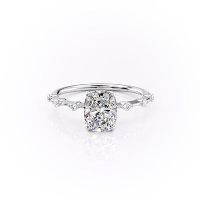 2 CT Cushion Cut Moissanite Engagement Ring