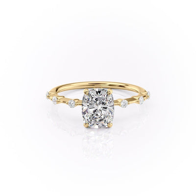 2 CT Cushion Cut Moissanite Engagement Ring