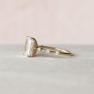 3.50 CT Radiant Cut Moissanite Engagement Ring