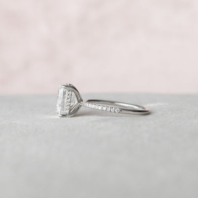 4 CT Cushion Cut Moissanite Engagement Ring