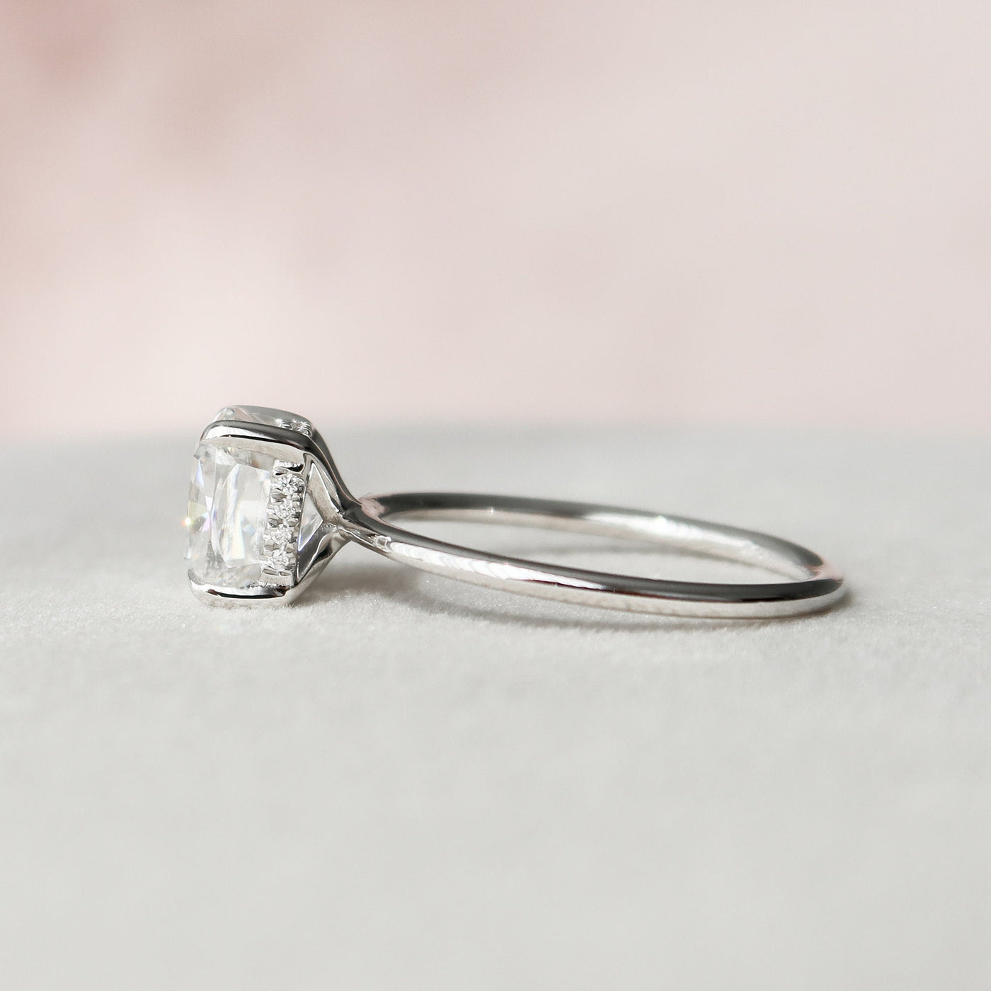 3 CT Cushion Cut Moissanite Wedding Ring