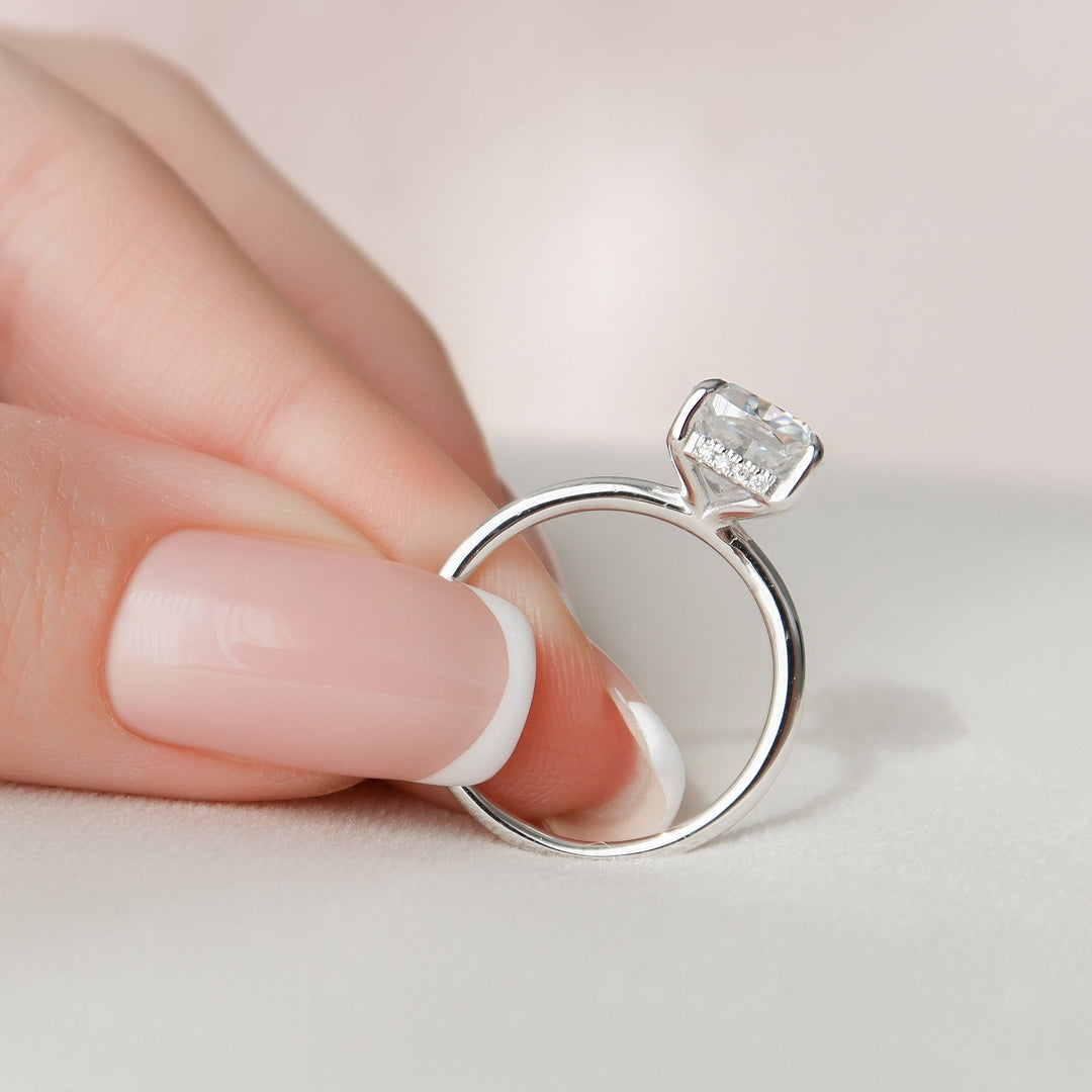 3 CT Cushion Cut Moissanite Wedding Ring