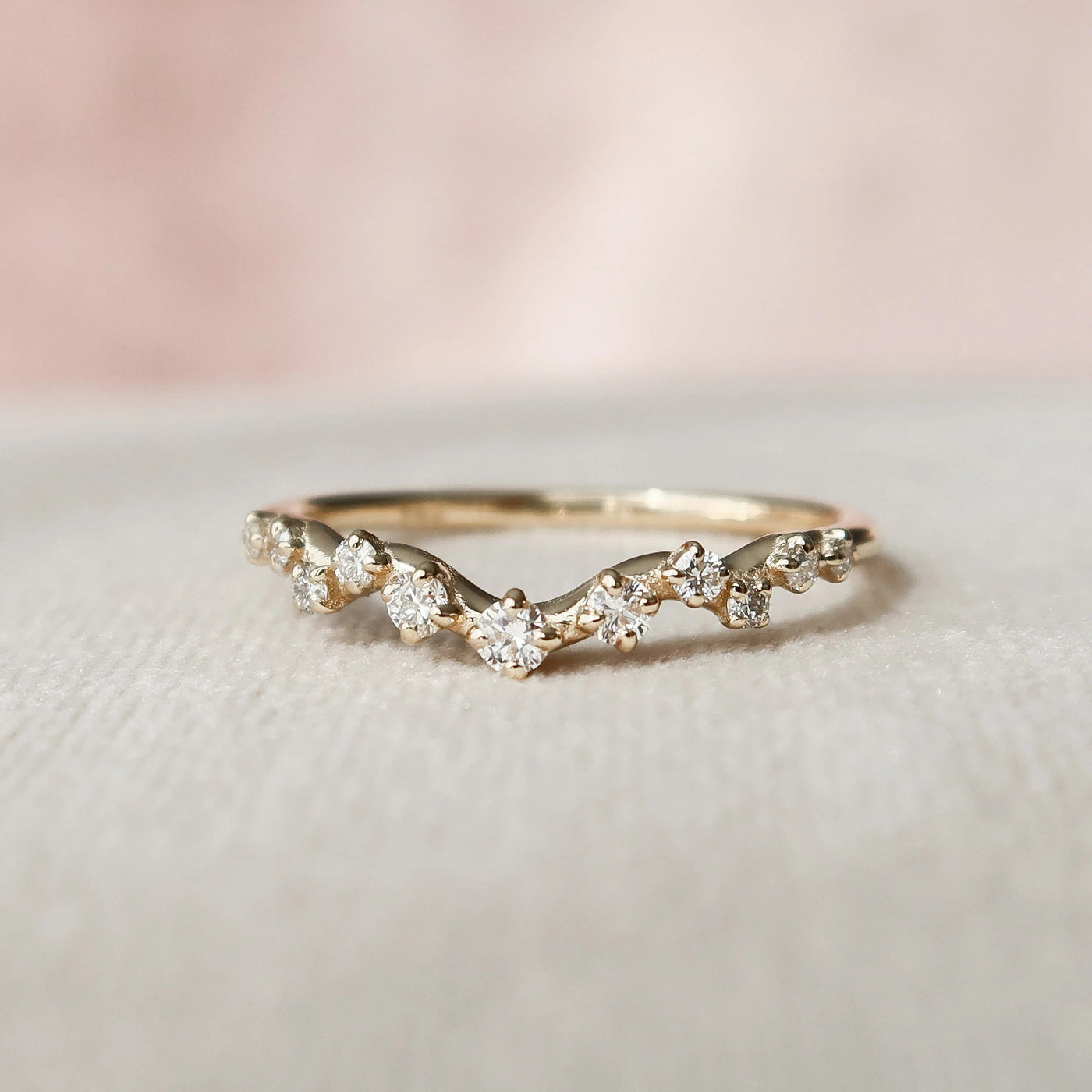 2.0CT Pear Cut Moissanite Halo Eternity Bridal Engagement Ring Set