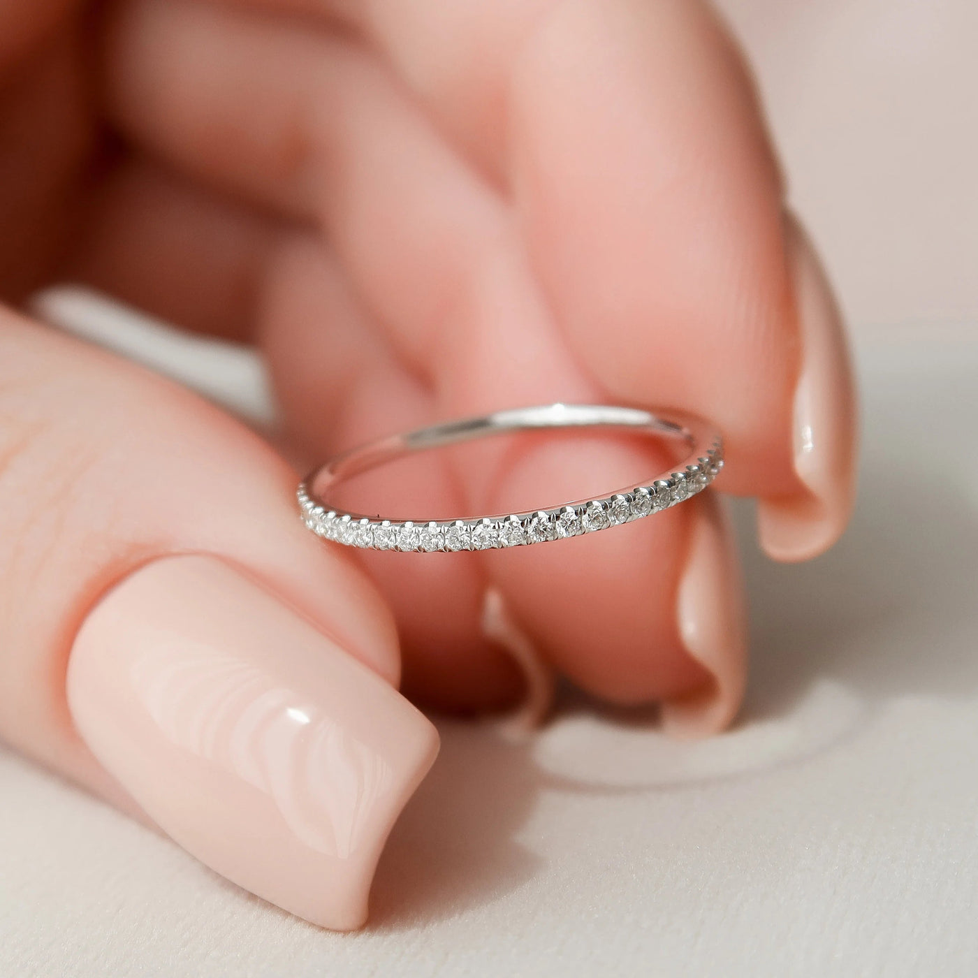 1.0CT Radiant Cut Moissanite Hidden Halo Bridal Engagement Ring Set