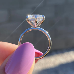 3.5CT Round Brilliant Diamond Solitaire Moissanite Engagement Ring