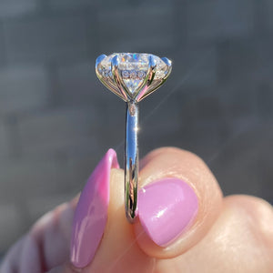 3.5CT Round Brilliant Diamond Solitaire Moissanite Engagement Ring